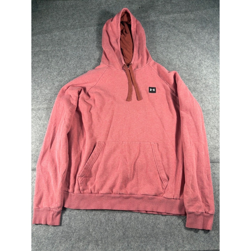 Under Armour ColdGear Loose Fit Hoodie Coral Pink‎ Pullover Size LG
